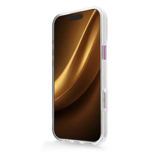 iPhone 17 Pro Max átlátszó vékony mágneses tok rózsaszín - 3