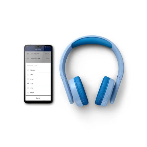 Bluetooth fejhallgató Philips Gyerekeknek, Kék TAK4206BL/00 - 7