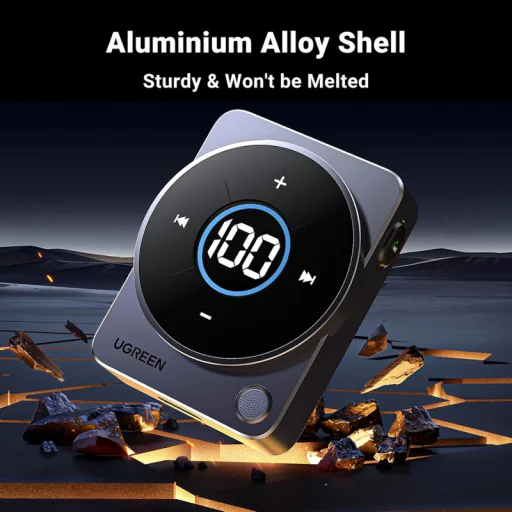 UGREEN CM724 Bluetooth vevő, szürke - 5