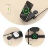 Dudao A11 Max 3 az 1-ben vezeték nélküli töltőállomás MagSafe kompatibilis - szürke thumbnail