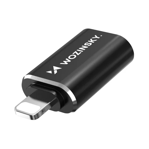 Wozinsky WALA-01 Lightning - USB-A OTG Adapter - Fekete - 3