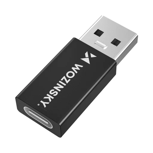 Wozinsky WAAC-01 USB-A - USB-C OTG Adapter - Fekete - 3