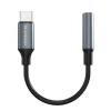 Wozinsky WACM-01 USB-C Adapter - 3.5mm Mini Jack - Fekete thumbnail
