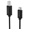 Wozinsky WKDDY1S USB-B - USB-C Cable 1m - Black thumbnail