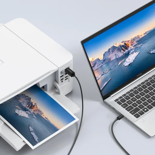 Wozinsky WKDDY1S USB-B - USB-C Cable 1m - Black - 6