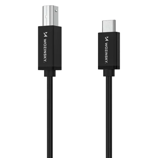 Wozinsky WKDDY1S USB-B - USB-C Cable 1m - Black - 4