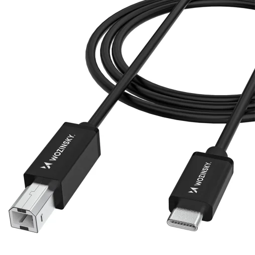 Wozinsky WKDDY1S USB-B - USB-C Cable 1m - Black - 1