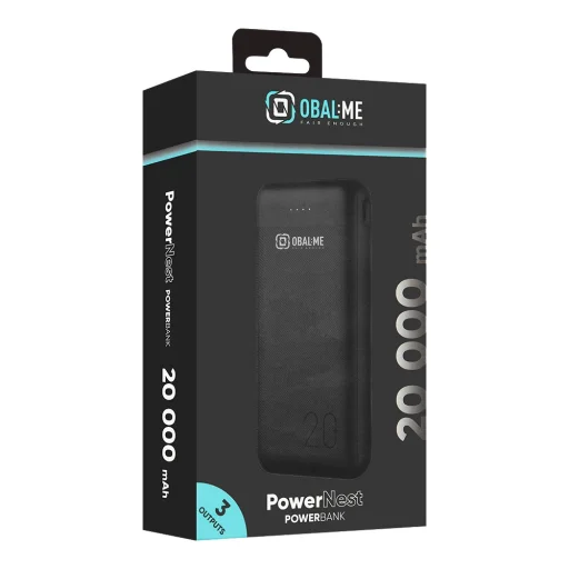 OBAL:ME PowerNest Powerbank 20000mAh Fekete - 7