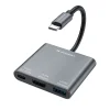 Hub Wozinsky WHCH-01 USB-C PD 100W HDMI 4K@30Hz USB-A 10Gbps - szürke