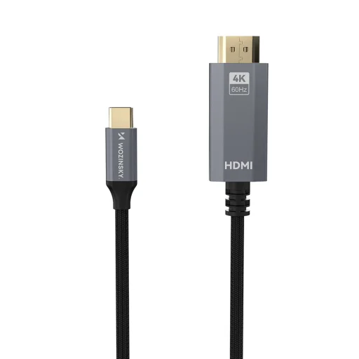 Wozinsky WCCH-01 USB-C - HDMI 4K 60Hz Kábel 1.8m - Fekete - 2