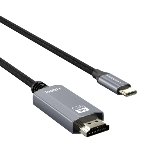 Wozinsky WCCH-01 USB-C - HDMI 4K 60Hz Kábel 1.8m - Fekete - 1