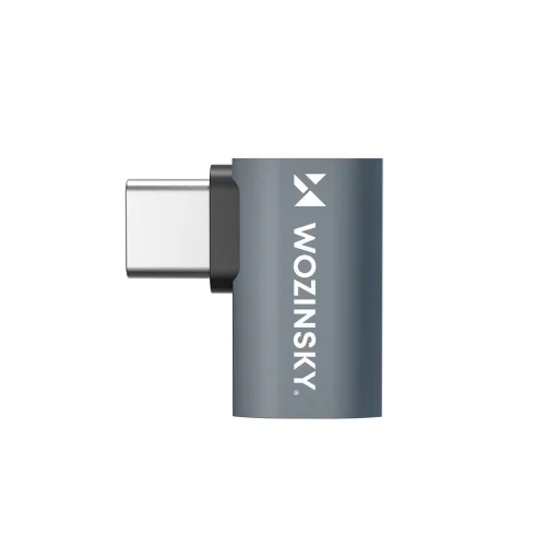 Wozinsky WPKB-01 oldalsó szögletes adapter USB-C - USB-C 40Gb/s 240W 8K OTG - szürke - 4