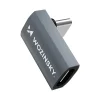 Wozinsky WPKF-01 szögletes USB-C - USB-C 40Gb/s 240W 8K OTG adapter - szürke thumbnail
