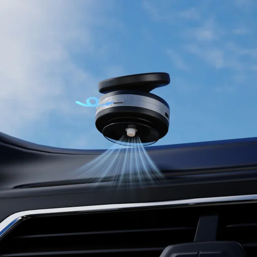 Wozinsky WUSQ-01 műszerfalra erősíthető autós telefontartó Qi töltővel MagSafe kompatibilis - fekete - 9