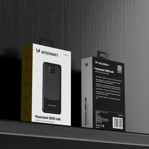 Wozinsky Powerbank Wpower 10 000 mAh - fekete - 9