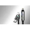 USB-C/USB-A - USB-C/Lightning 4 az 1-ben kábel 1,2m 240W RGB (fekete), thumbnail