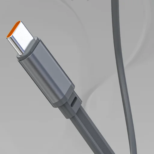 Powerbank Dudao K31 Pro 45W 20000mAh beépített, visszahúzható USB-C kábellel - szürke - 5