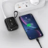 Dudao K32 10000 mAh powerbank beépített USB-C/Lightning kábellel - fekete thumbnail