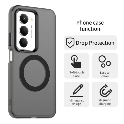 Xiaomi Redmi 15 4G / Redmi 15 5G Black Techsuit CandyCase MagSafe tok - 6