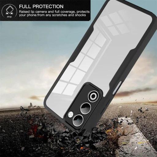 Oppo A5 4G Techsuit - ColorVerse 360 Series + Képernyővédő - Purple tok - 5