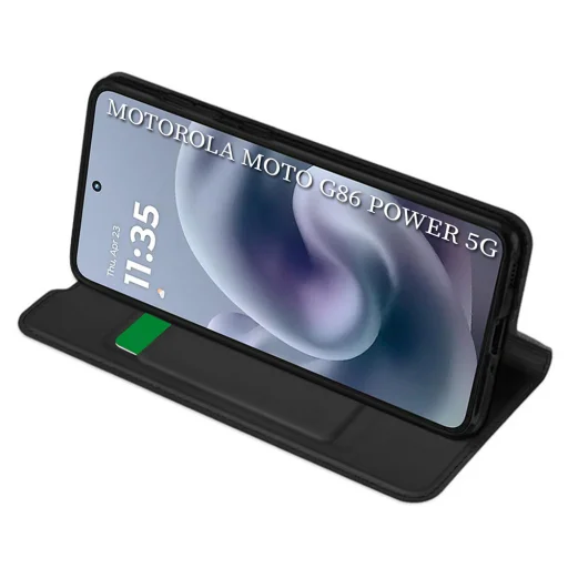 Motorola Moto G86 Power - Techsuit Magskin Book - Fekete tok - 2