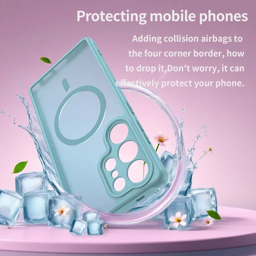 Samsung Galaxy S25 Ultra Mint Green Techsuit HaloFrost II MagSafe tok - 6