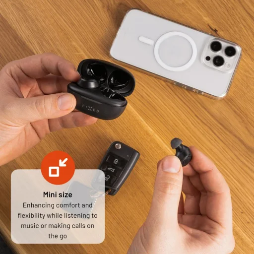 Wireless Earbuds Fixed - True Wireless, Bluetooth V5.3, Érintésvezérlés - Fekete (FIXBDS-BK) - 6