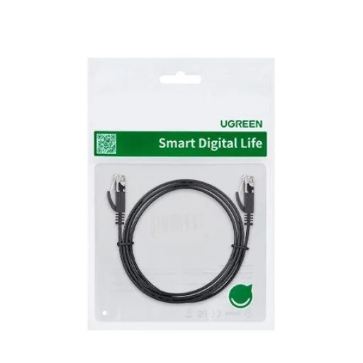 Ugreen NW102 50179 flat LAN Ethernet cable Cat. 6 12m - black - 5