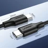 Ugreen US286 USB-C - USB-C PD QC 3A 480Mb/s 2m kábel - fekete thumbnail