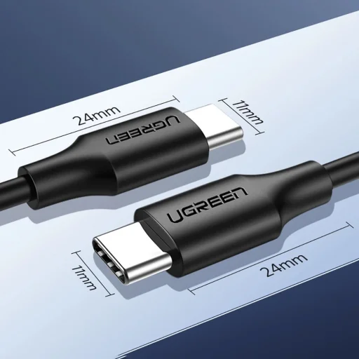Ugreen US286 USB-C - USB-C PD QC 3A 480Mb/s 2m kábel - fekete - 11