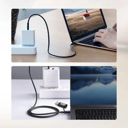 Ugreen US286 USB-C - USB-C PD QC 3A 480Mb/s 2m kábel - fekete - 12