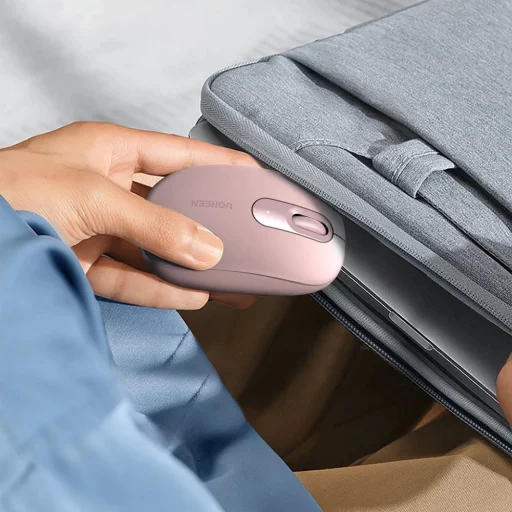 Ugreen MU105 2.4GHz USB vezeték nélküli egér - rózsaszín - 3