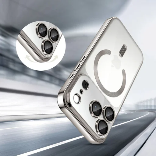 iPhone 17 Pro Max Tech-protect Magflex Magsafe tok csillogó ezüst - 4