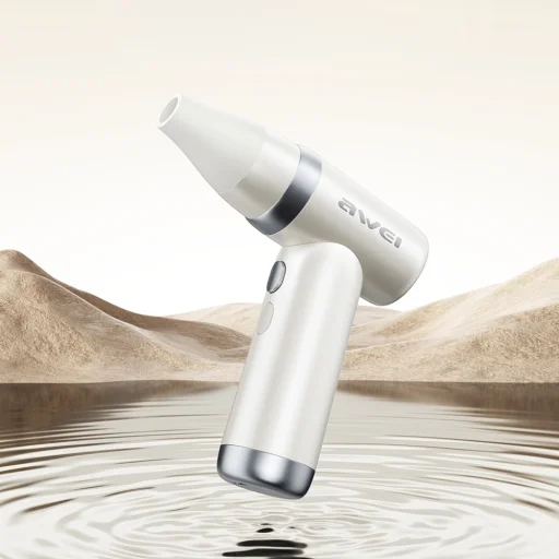 AWEI F40 3 az 1-ben 3300mAh multifunkciós ventilátor Fehér - 4