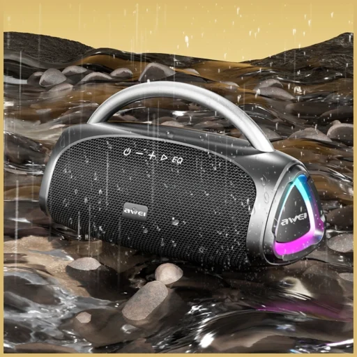 AWEI KA39 bluetooth hangszóró 100W Bluetooth 5.3 hordozható külső fekete - 7