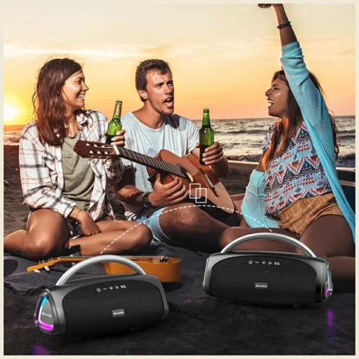 AWEI KA39 bluetooth hangszóró 100W Bluetooth 5.3 hordozható külső fekete - 9