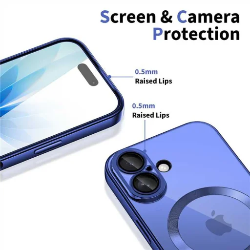 iPhone 17 Tech-Protect MagFlex tok Shiny Mist Kék - 3