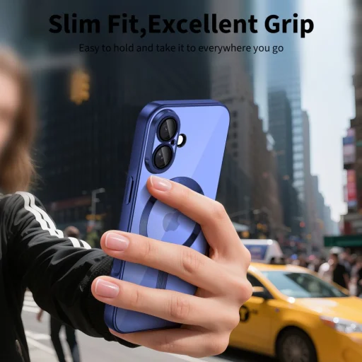 iPhone 17 Tech-Protect MagFlex tok Shiny Mist Kék - 5