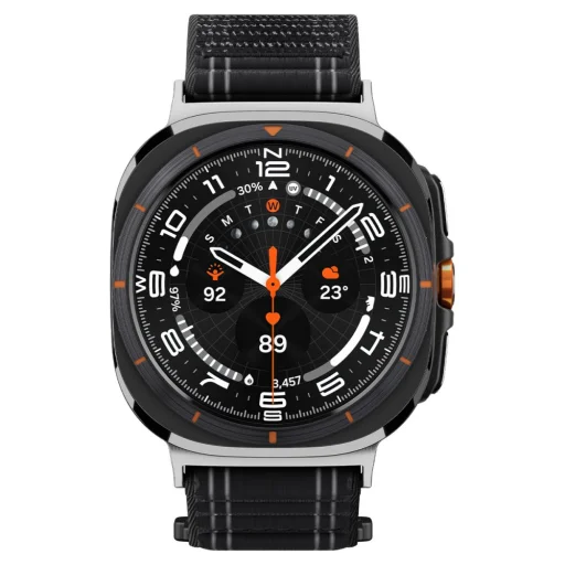 Samsung Galaxy Watch Ultra (47mm) Spigen WBF0 szíj Fekete - 3