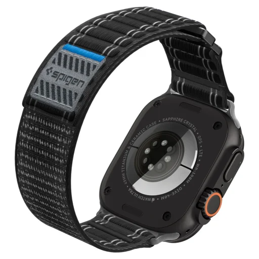 Apple Watch 8 / 9 / 10 / 11 / SE / Ultra (44 / 45 / 46 / 49 mm) Spigen WBF0 szíj Fekete - 8