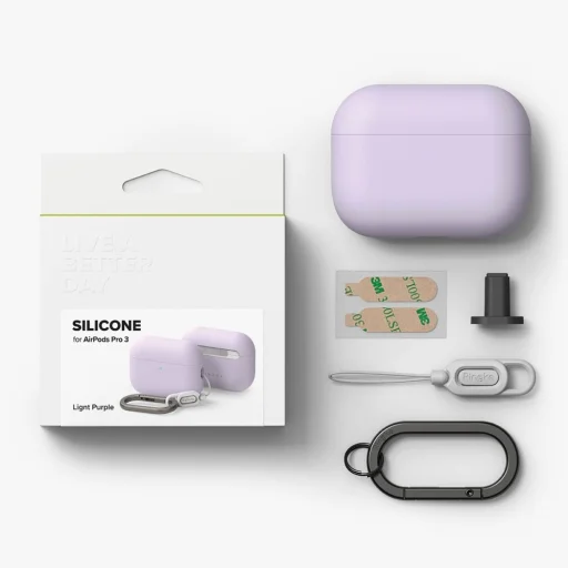 Apple AirPods Pro 3 világoslila tok - 6