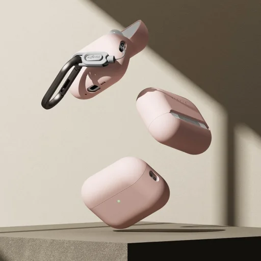 Apple AirPods Pro 3 Ringke Szilikon Rózsaszín Homok tok - 4