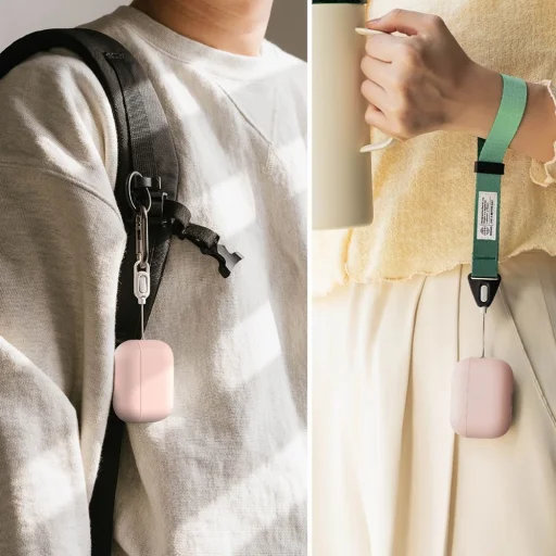 Apple AirPods Pro 3 Ringke Szilikon Rózsaszín Homok tok - 5