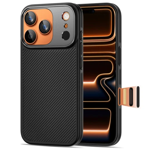 iPhone 17 Pro Tech-Protect Kevlar Aramid Magsafe fekete tok - 3