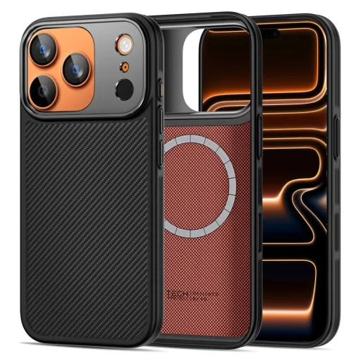 iPhone 17 Pro Tech-Protect Kevlar Aramid Magsafe fekete tok - 4