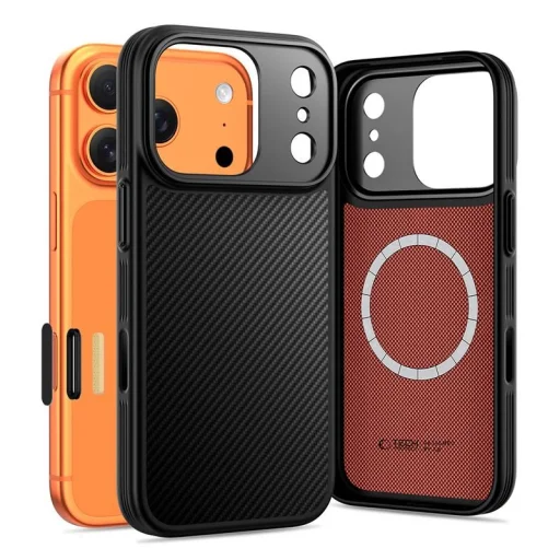 iPhone 17 Pro Tech-Protect Kevlar Aramid Magsafe fekete tok - 1