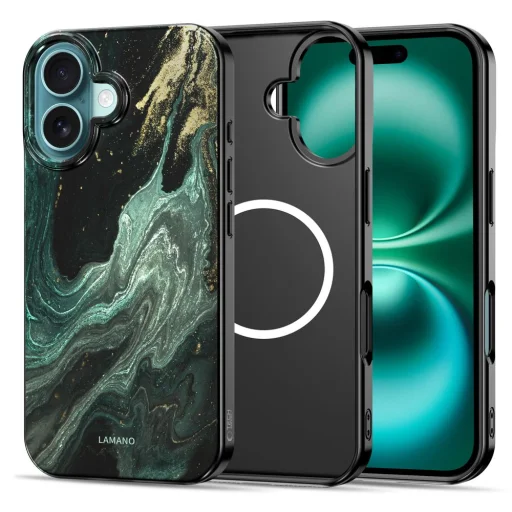 iPhone 16 Tech-Protect Lamano Magsafe Aura Zöld tok - 3