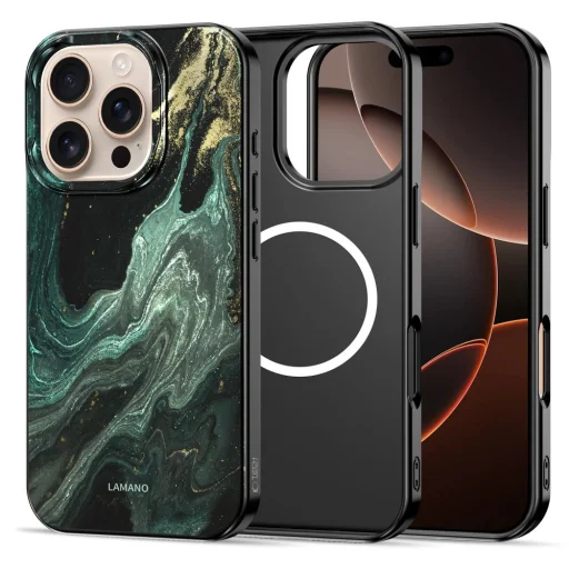 iPhone 16 Pro tok Tech-protect Lamano Magsafe Verde Aura - 3