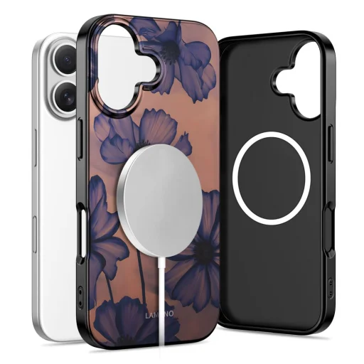 iPhone 16 Tech-protect Lamano Magsafe tok Bársony Éjszaka - 2