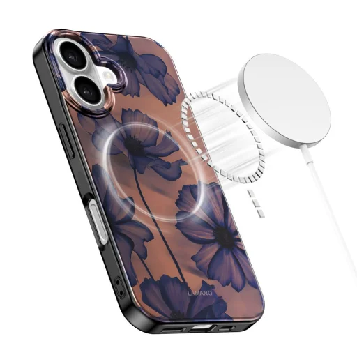 iPhone 16 Tech-protect Lamano Magsafe tok Bársony Éjszaka - 5